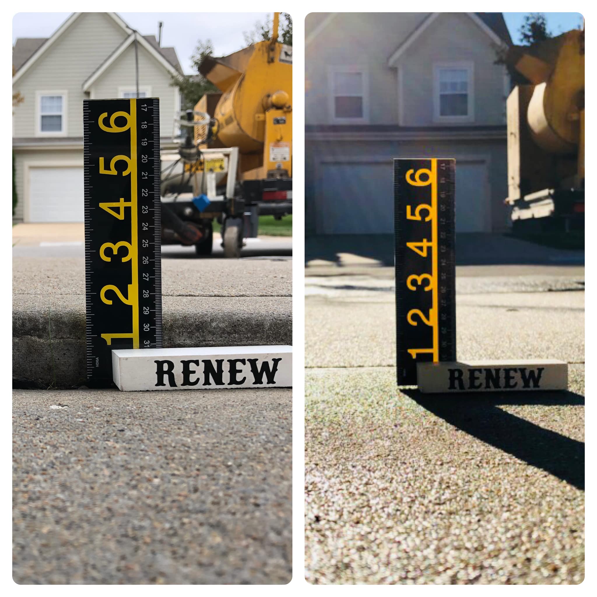 before and after concrete leveling patio Overland Park KS