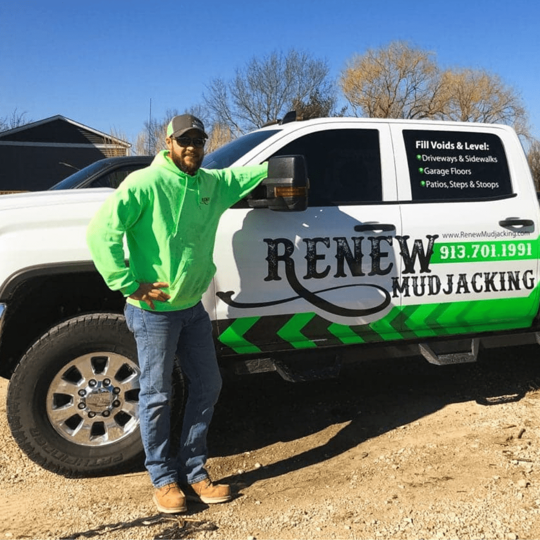 Patio Leveling with Polyjacking in Shawnee, KS